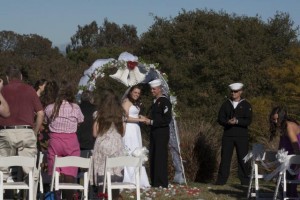 Tara and yogi Fallbrook Military wedding