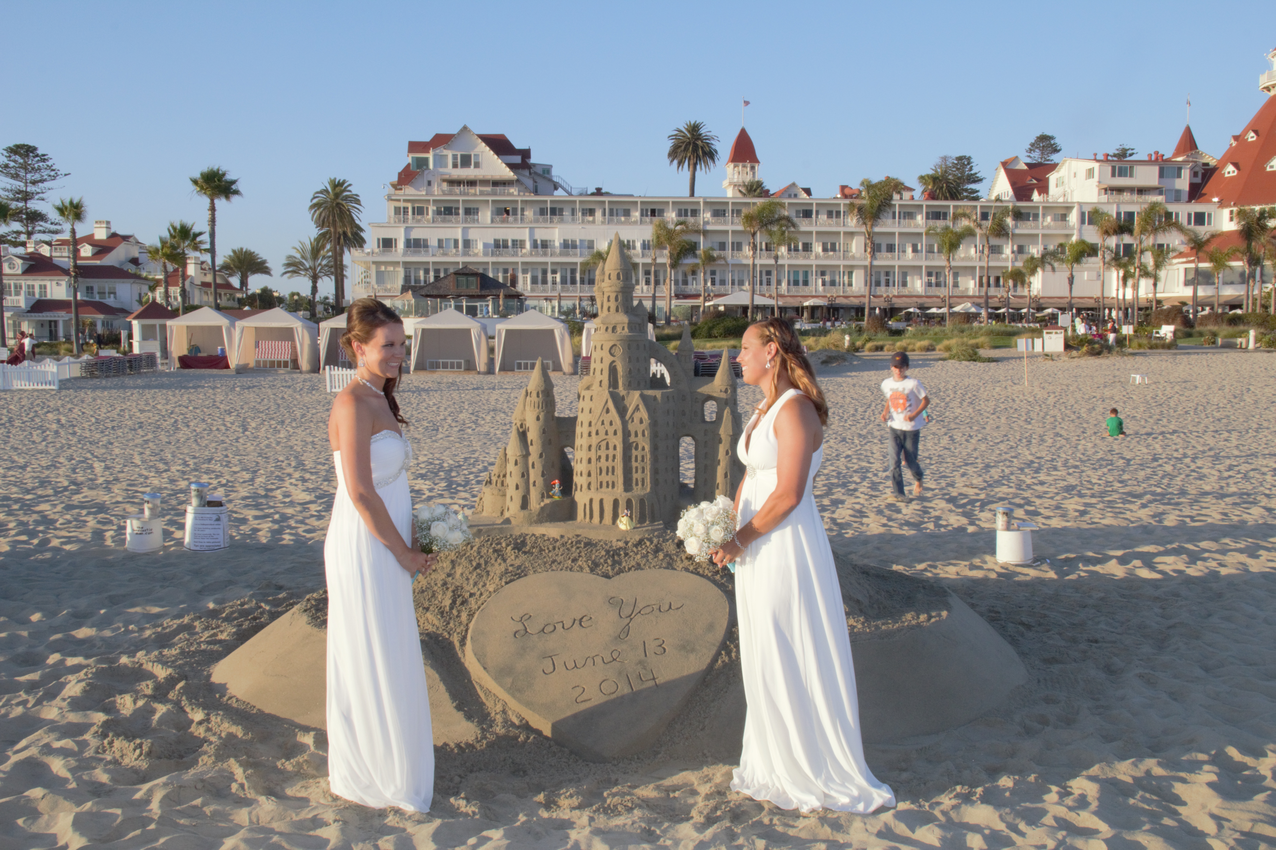 Coronado Beach wedding summer 2014